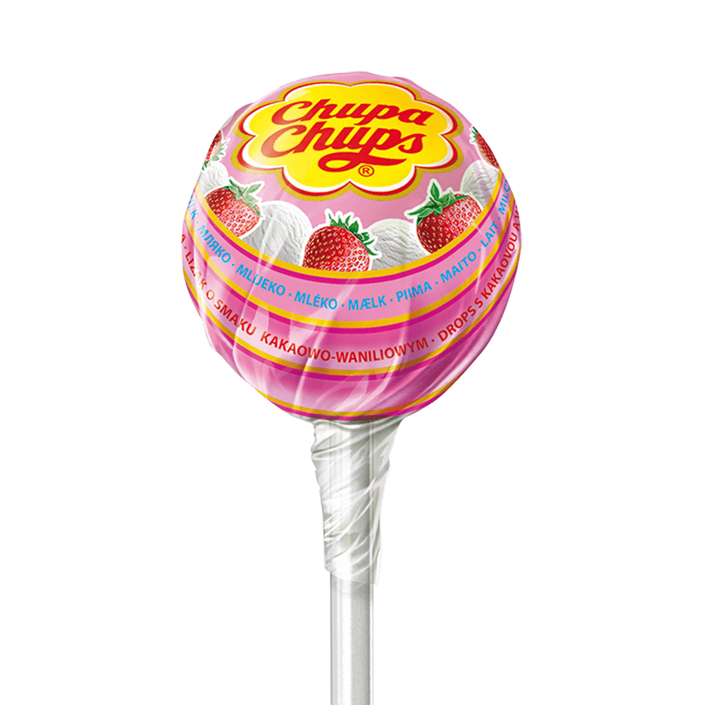 Chupa Chups Milky Fraise à la crème – Youpi Candy